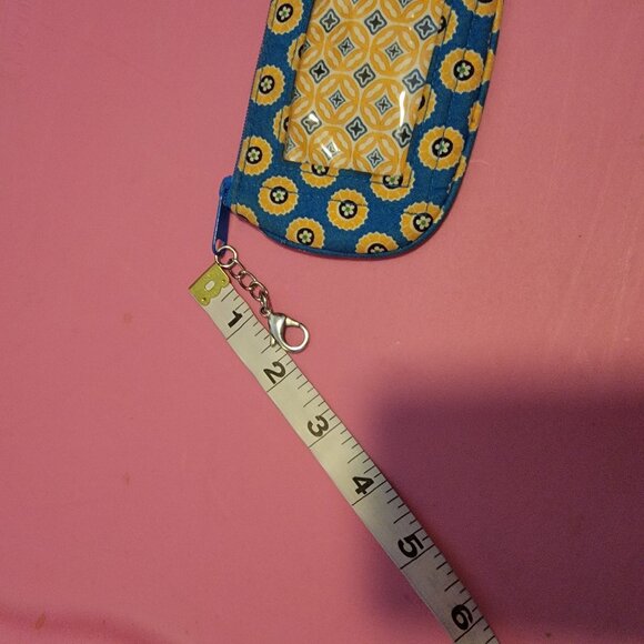 VERA BRADLEY RIVIERA BLUE CLIP ZIP ID CASE COIN CHANGE PURSE - Picture 8 of 9
